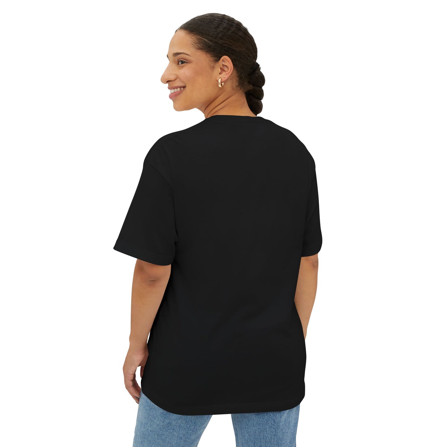 Amelian Graphic Oversized Tee - Empowering Unisex Boxy T-Shirt for Everyday Joy