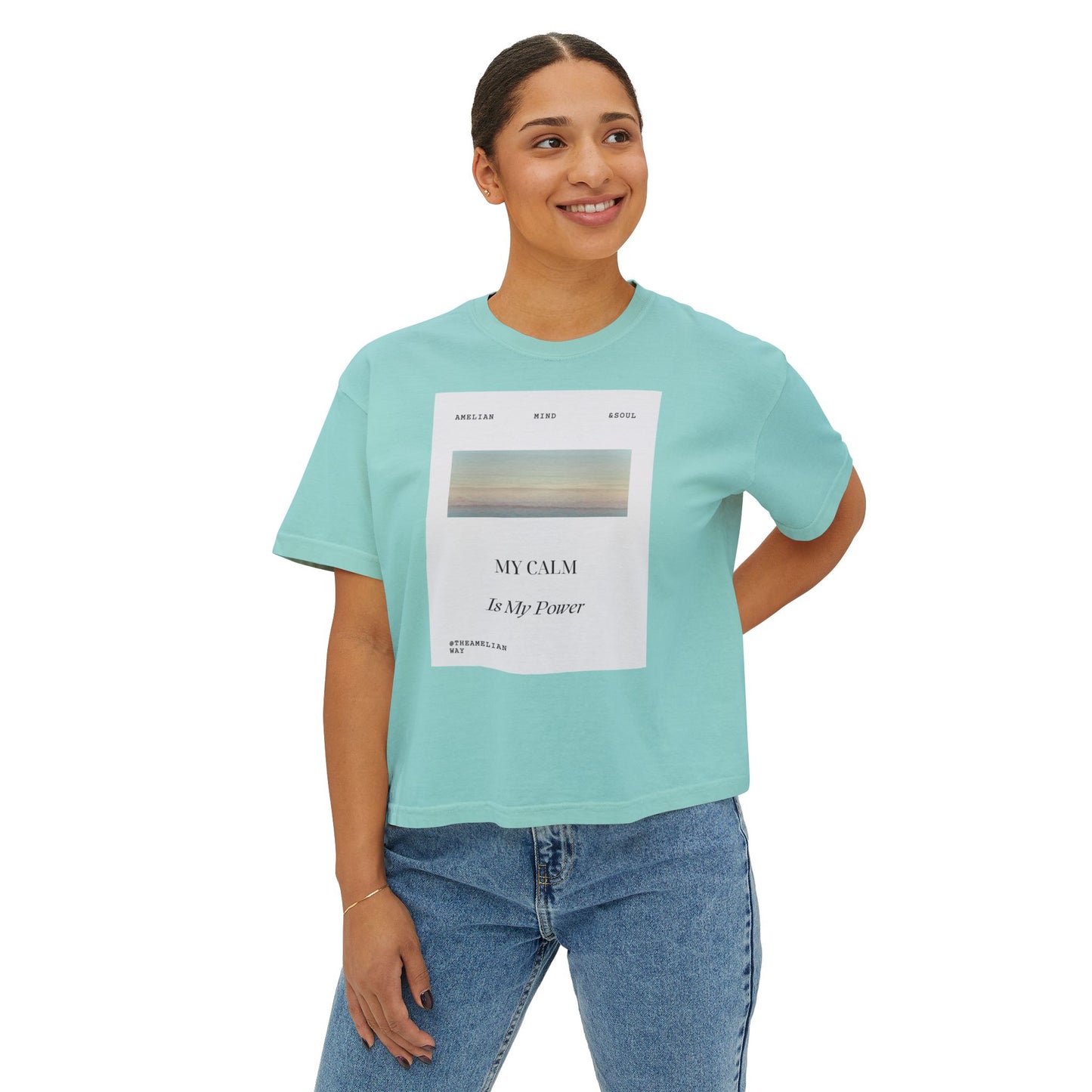 'My Calm is my Power' Women's Boxy Tee