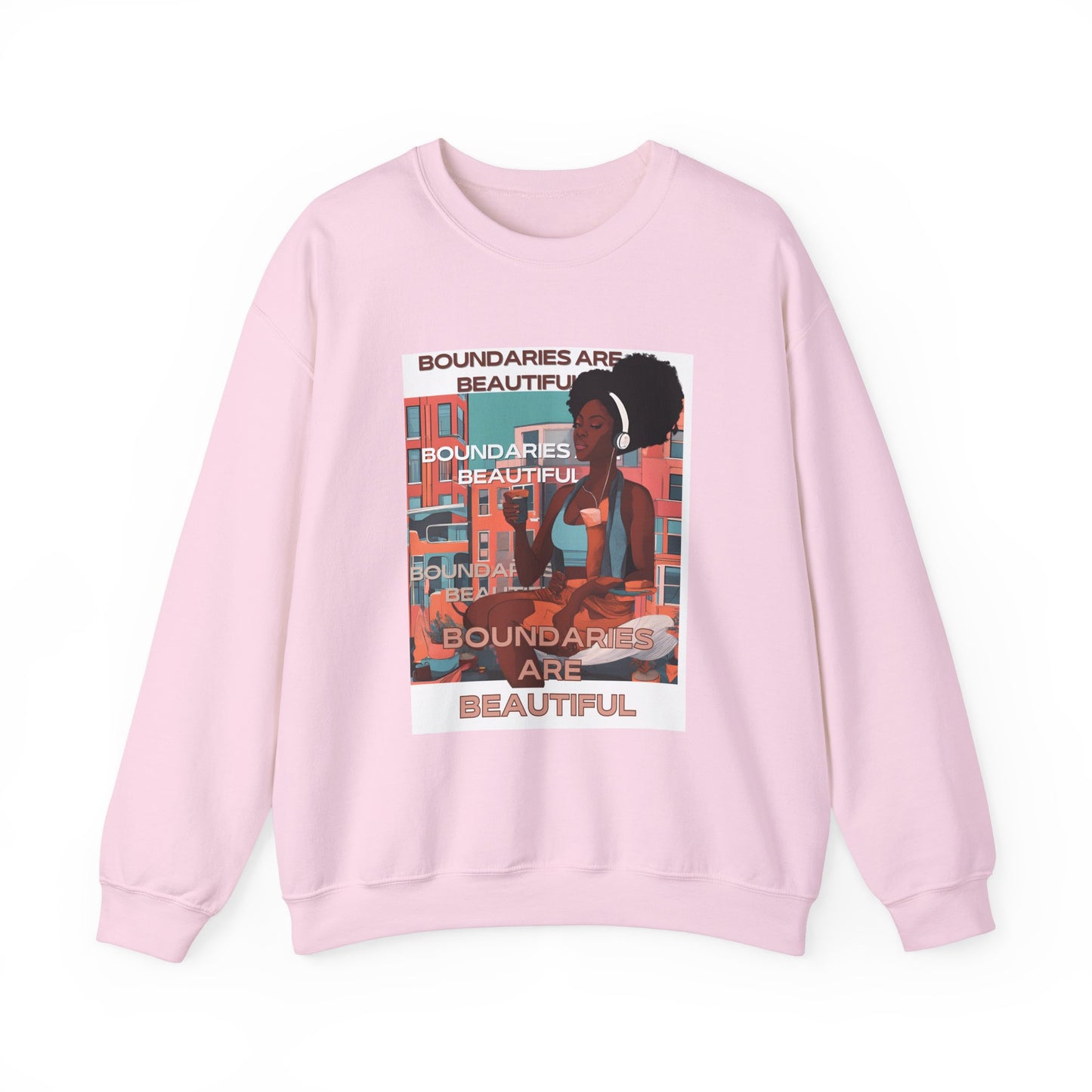 Boundaries Are Beautiful Unisex Crewneck Sweatshirt