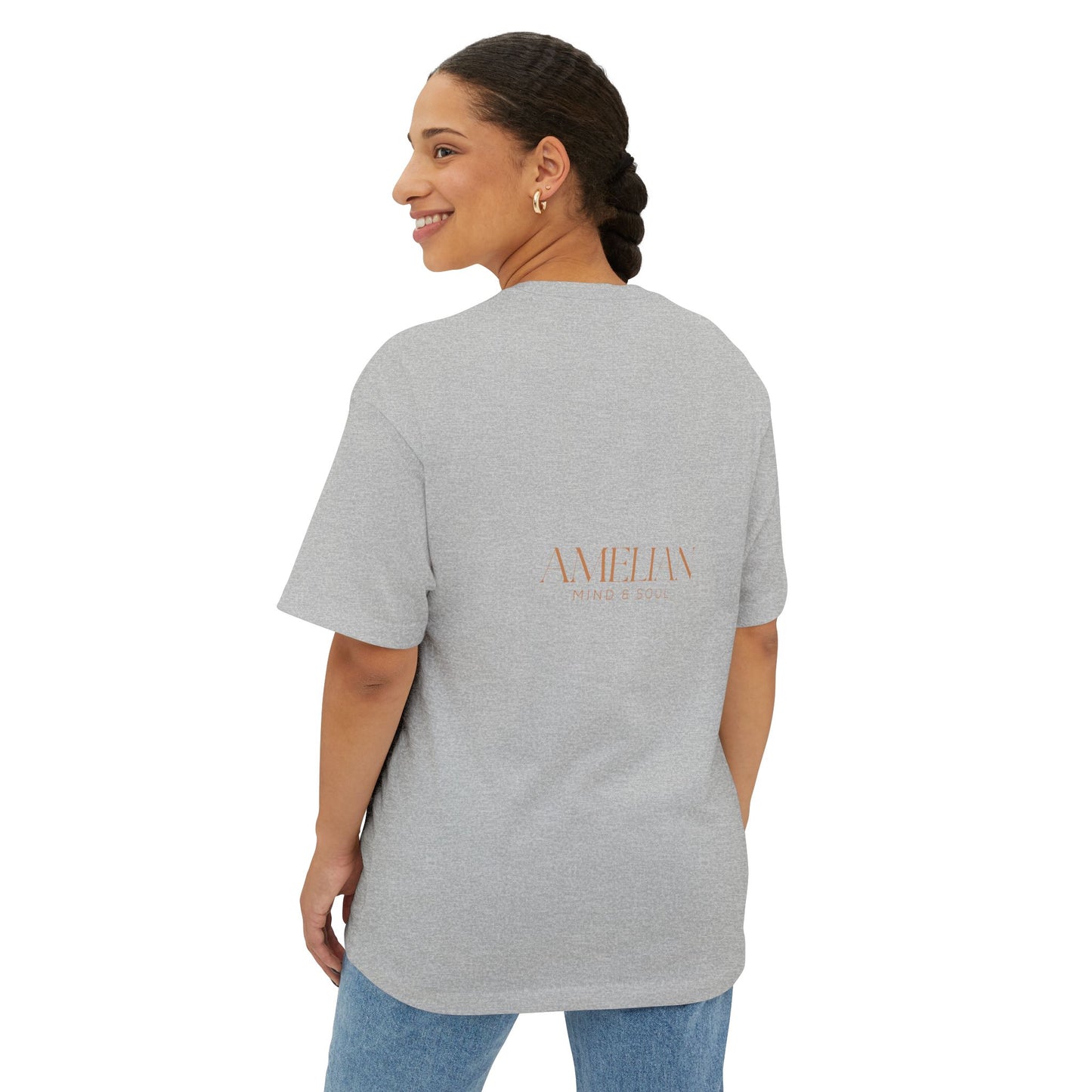 Mind Over Matter Oversized Tee - Empowering Unisex Boxy T-Shirt