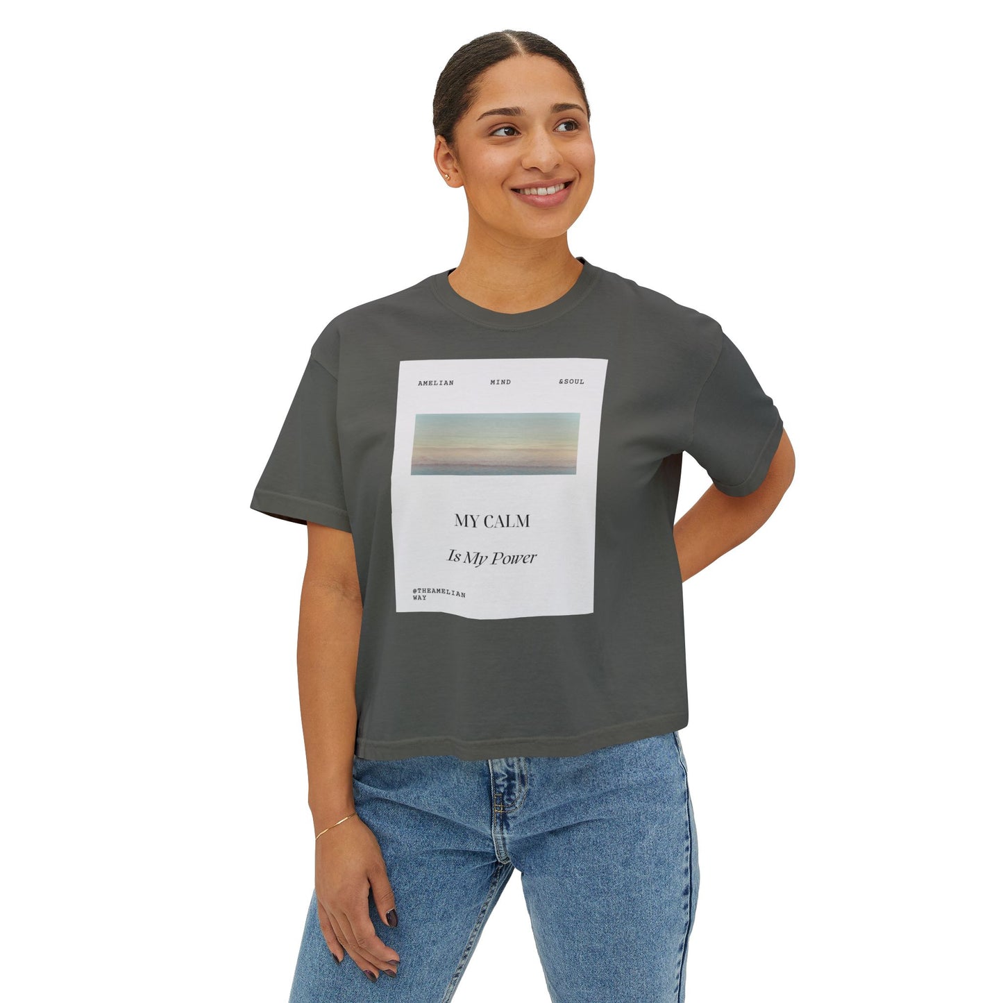 'My Calm is my Power' Women's Boxy Tee