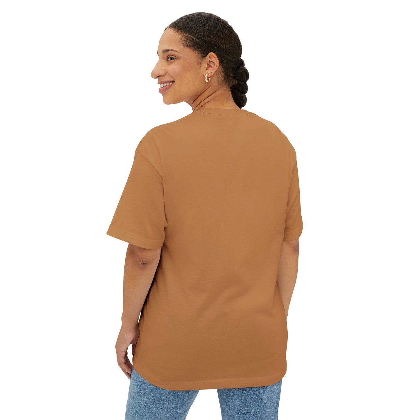 Amelian Graphic Oversized Tee - Empowering Unisex Boxy T-Shirt for Everyday Joy