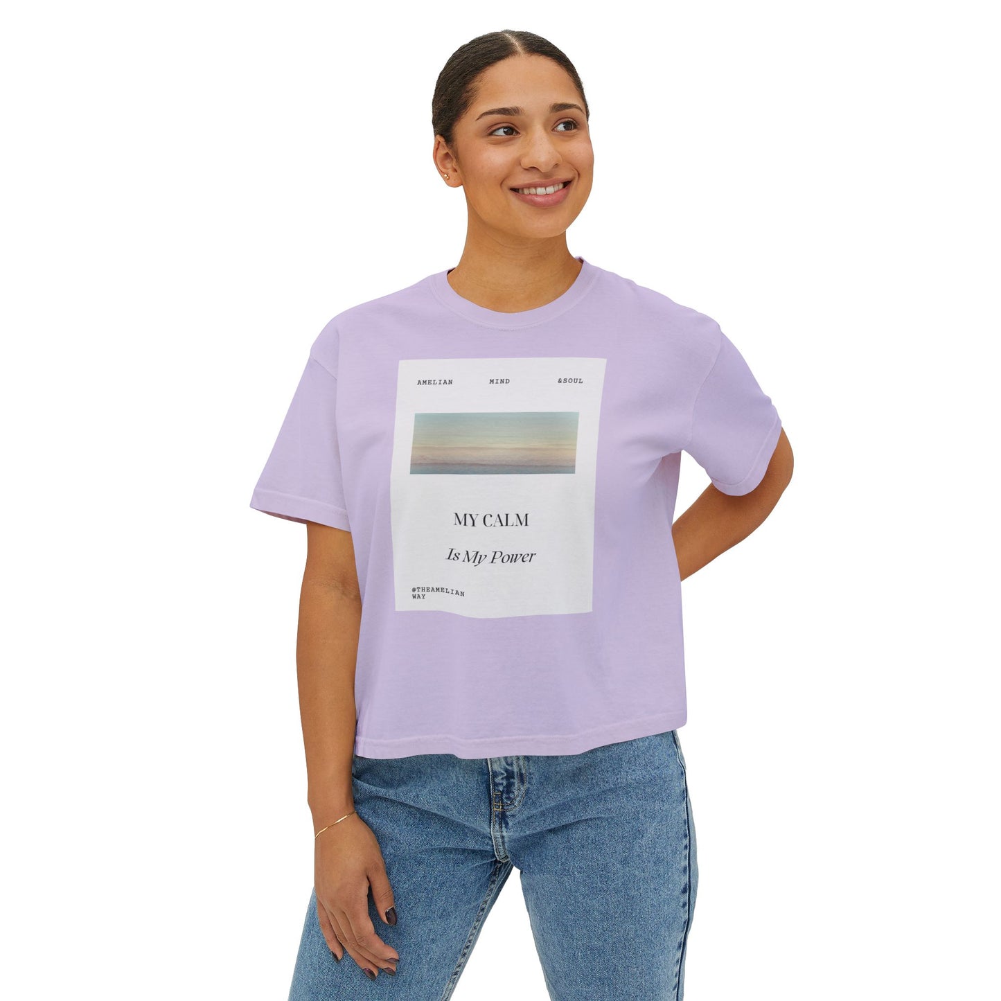 'My Calm is my Power' Women's Boxy Tee