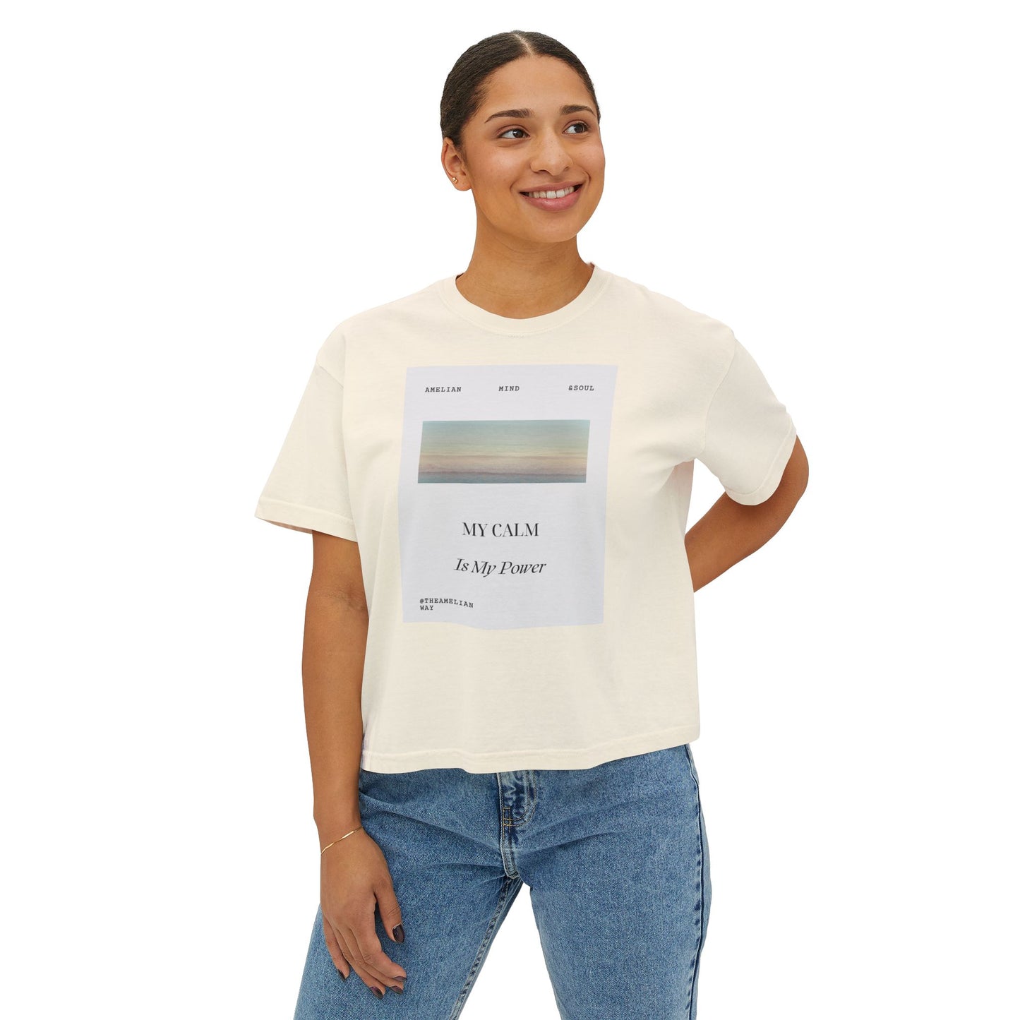 'My Calm is my Power' Women's Boxy Tee