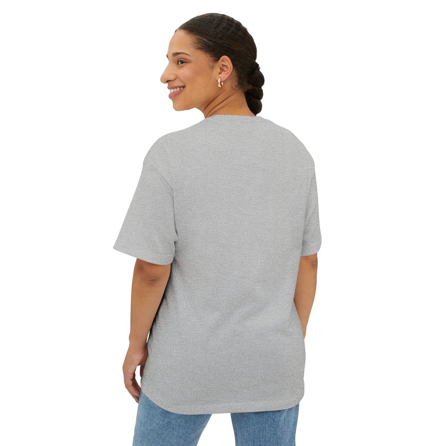 Amelian Graphic Oversized Tee - Empowering Unisex Boxy T-Shirt for Everyday Joy