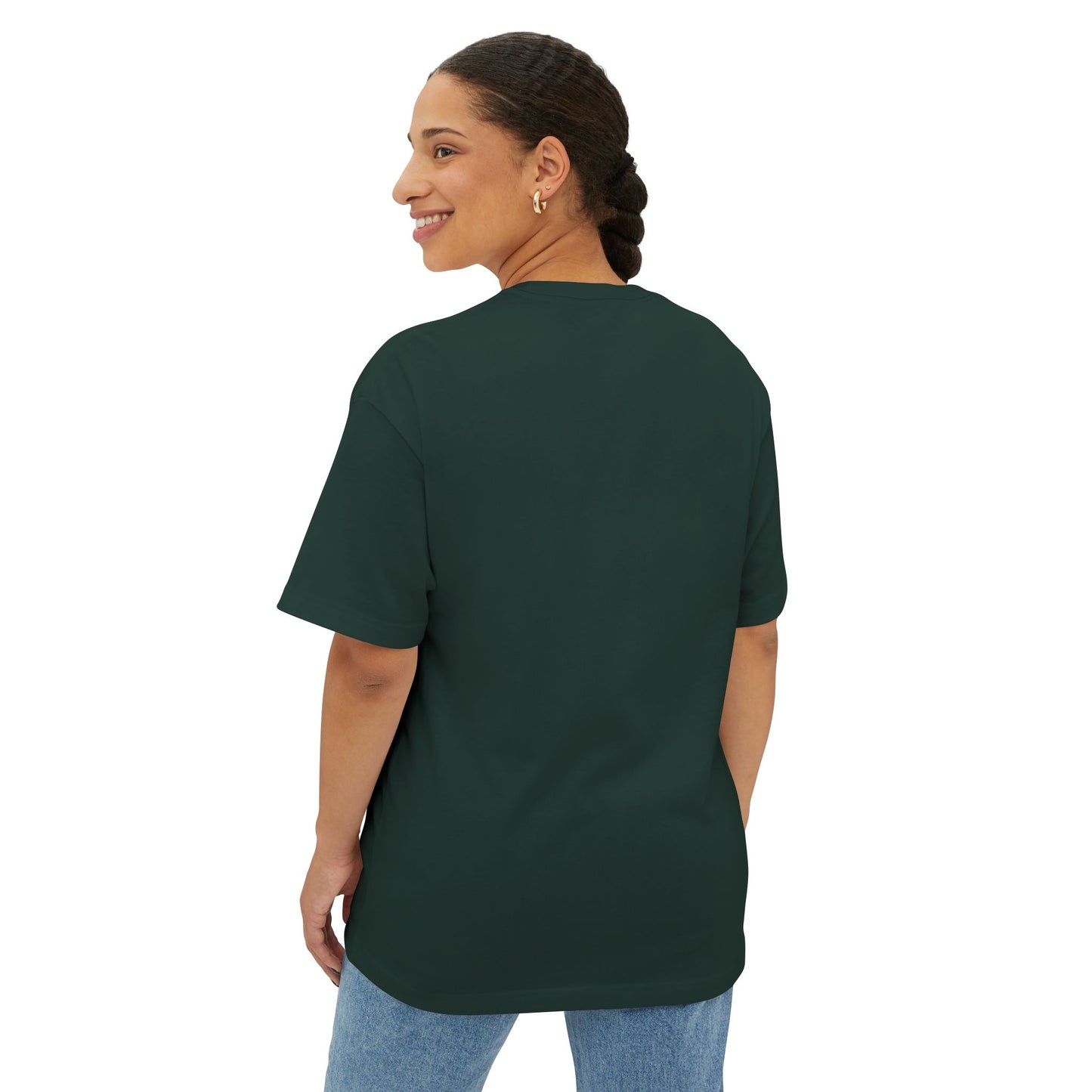 Amelian Graphic Oversized Tee - Empowering Unisex Boxy T-Shirt for Everyday Joy