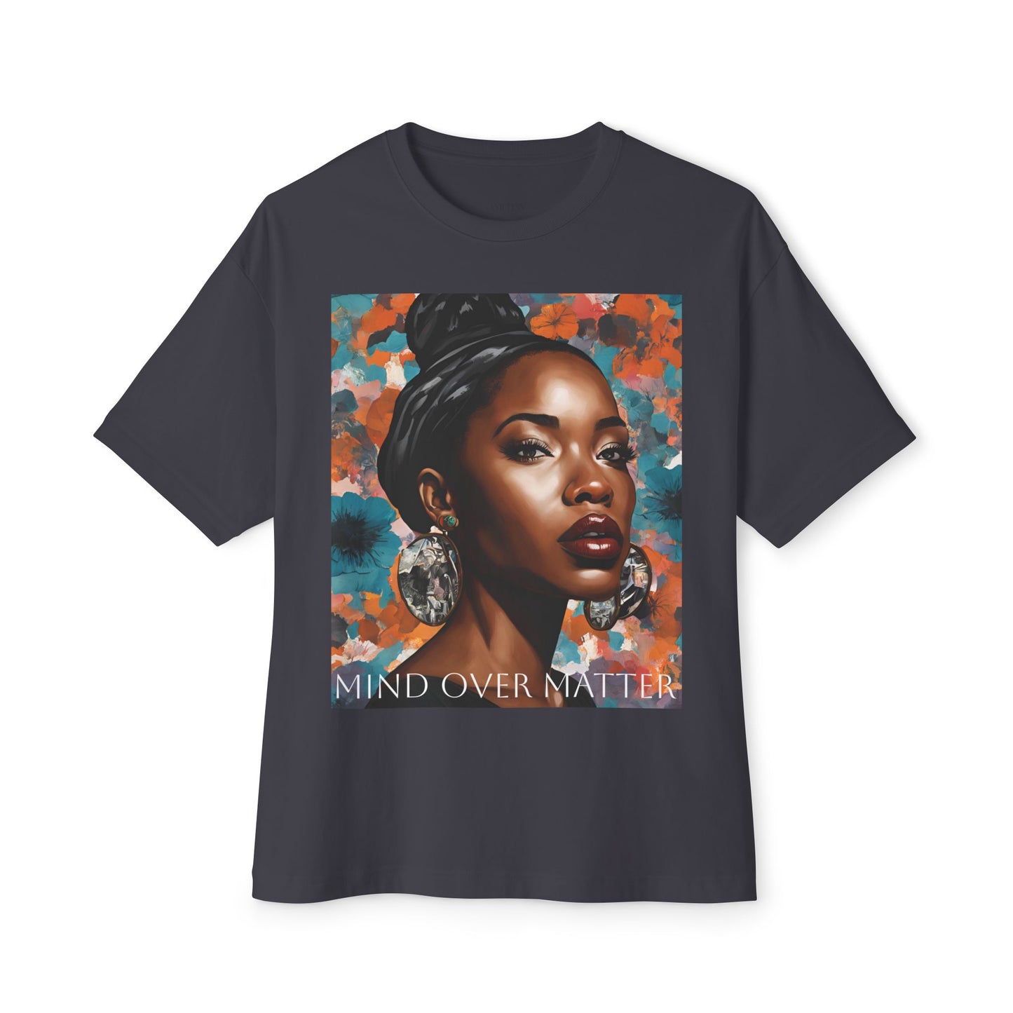 Mind Over Matter Oversized Tee - Empowering Unisex Boxy T-Shirt