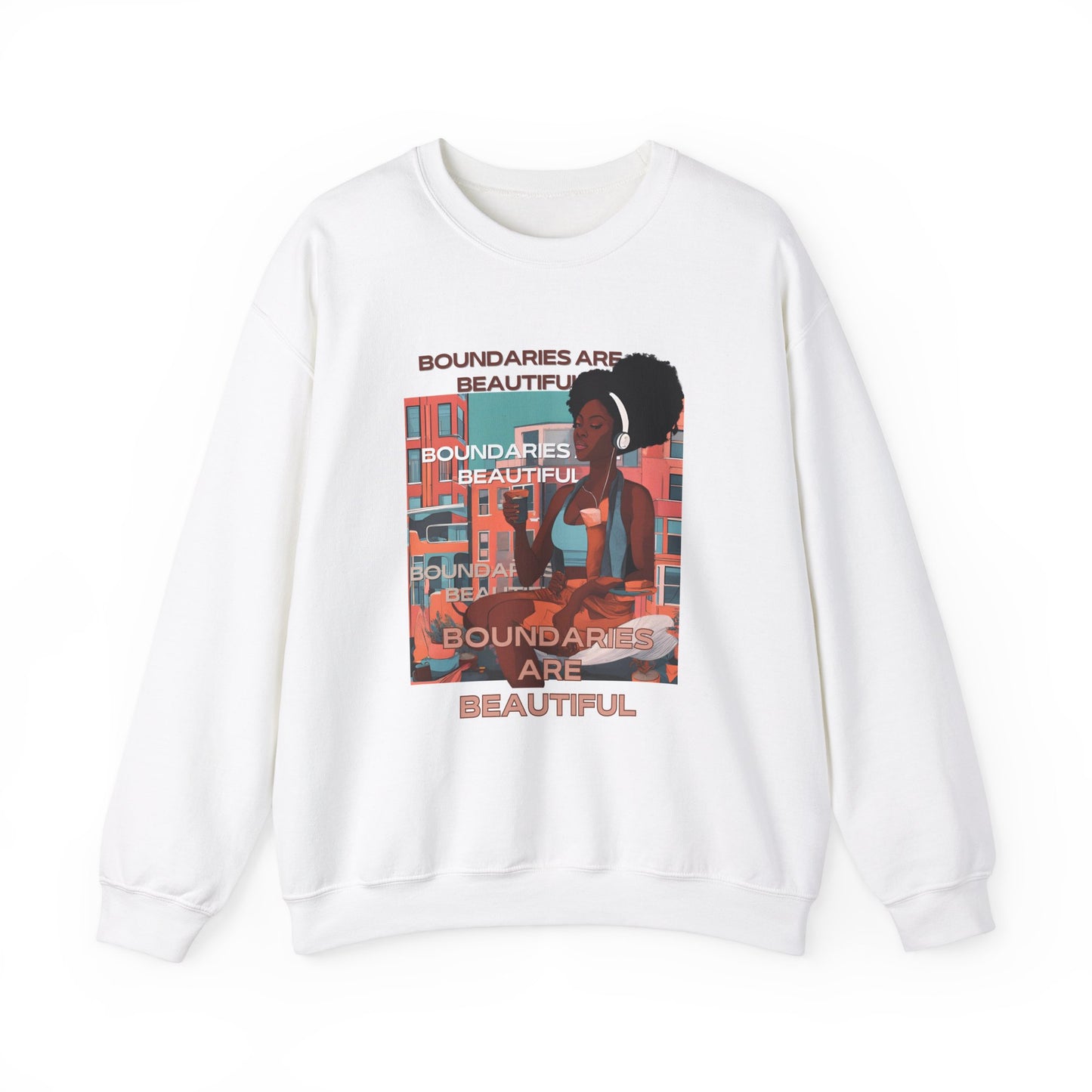 Boundaries Are Beautiful Unisex Crewneck Sweatshirt