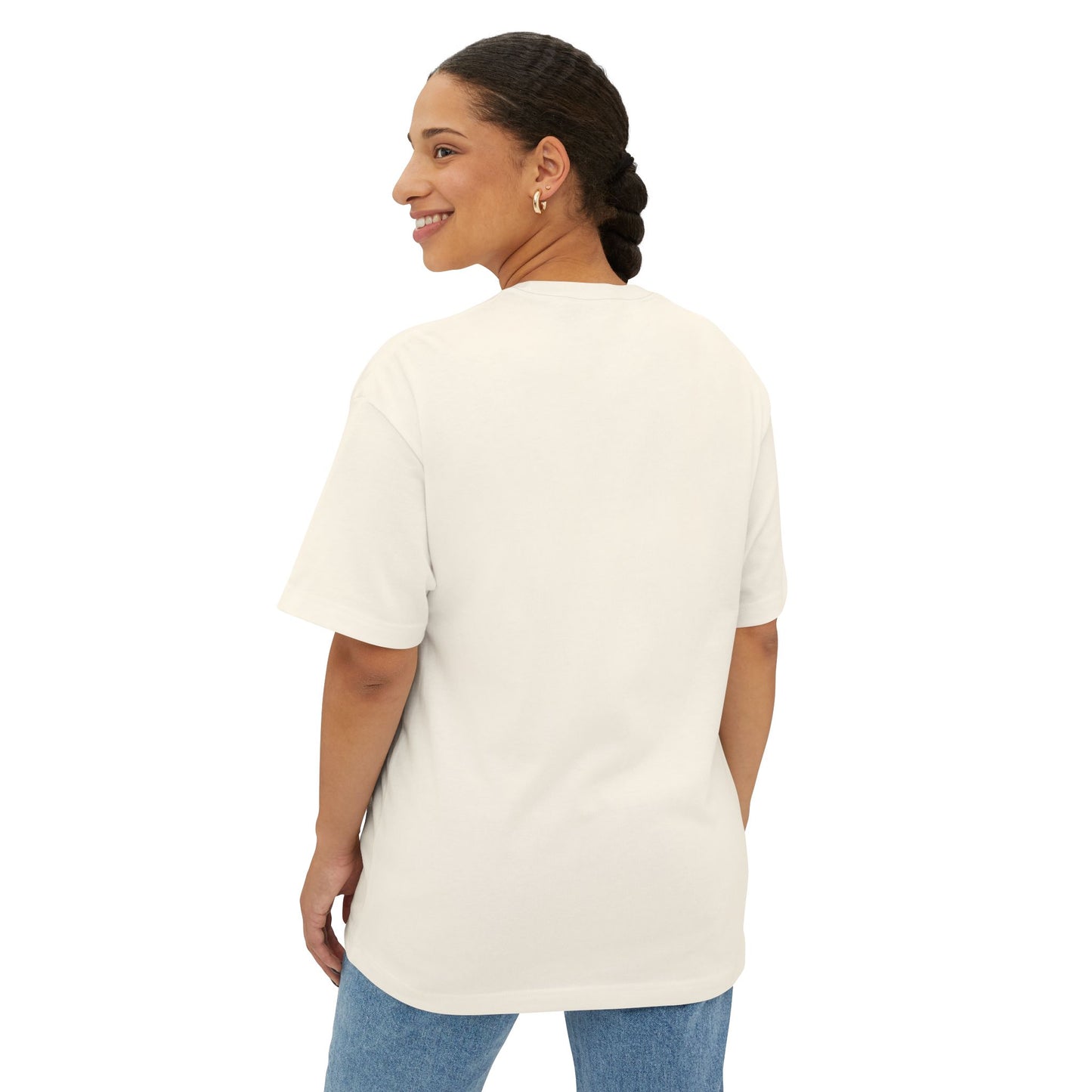 Amelian Graphic Oversized Tee - Empowering Unisex Boxy T-Shirt for Everyday Joy