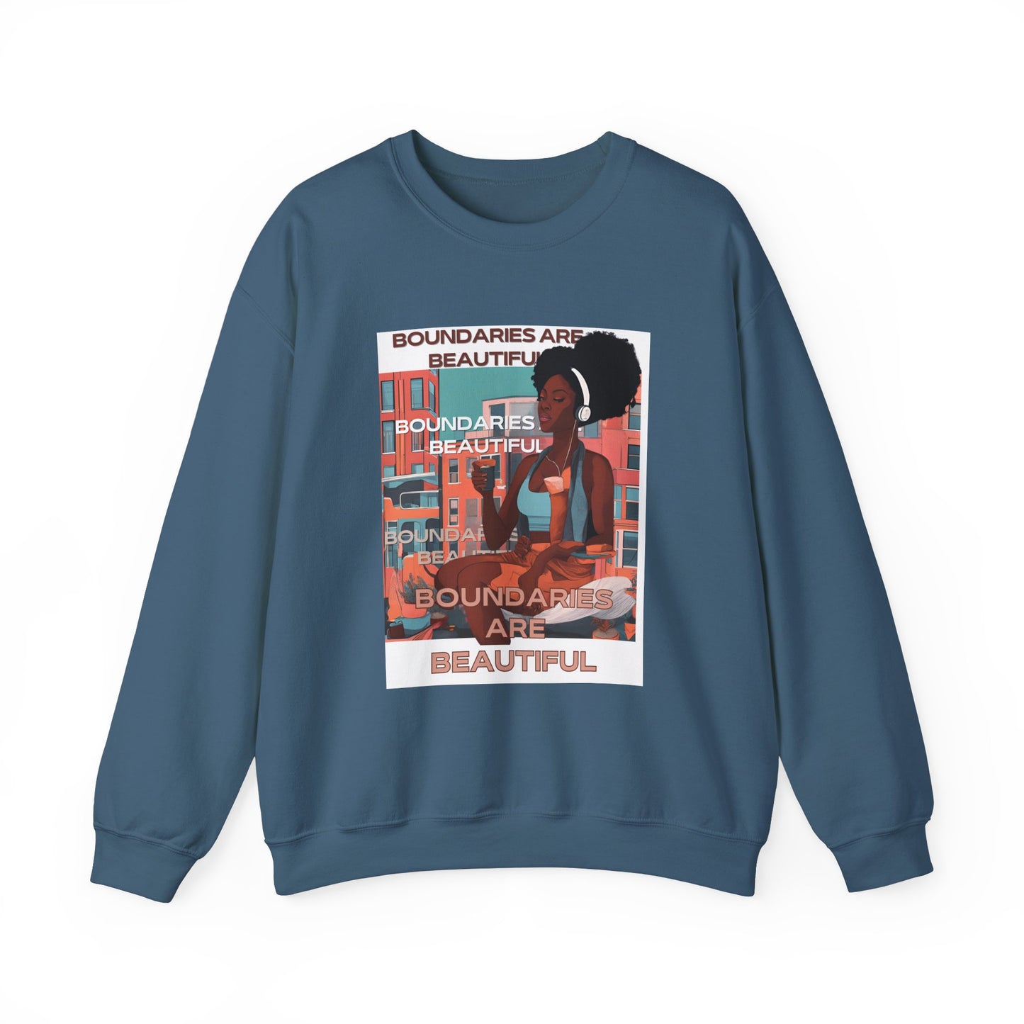 Boundaries Are Beautiful Unisex Crewneck Sweatshirt