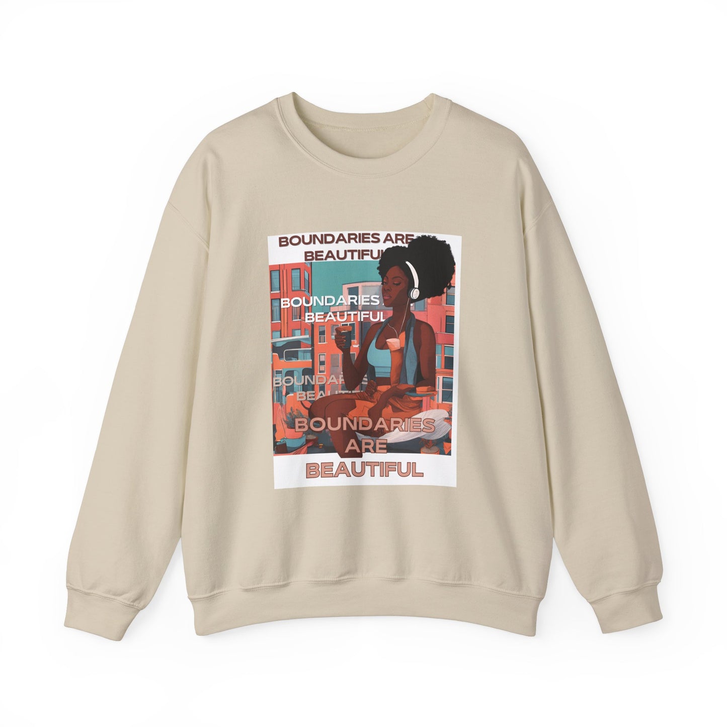 Boundaries Are Beautiful Unisex Crewneck Sweatshirt