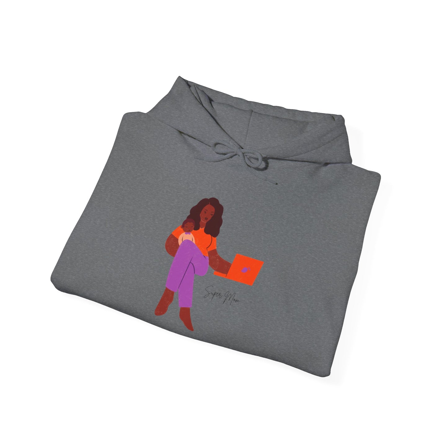 Hooded Sweatshirt - Super Mom Design