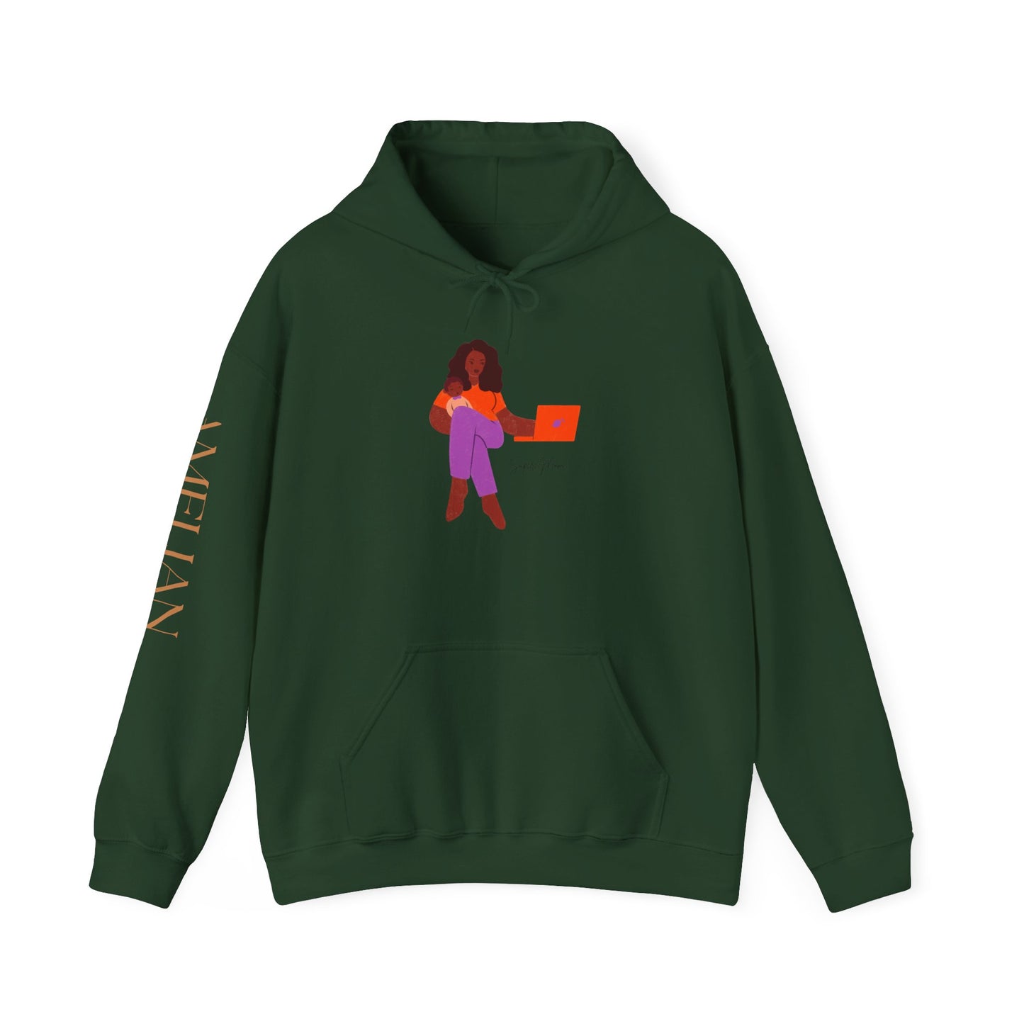 Hooded Sweatshirt - Super Mom Design