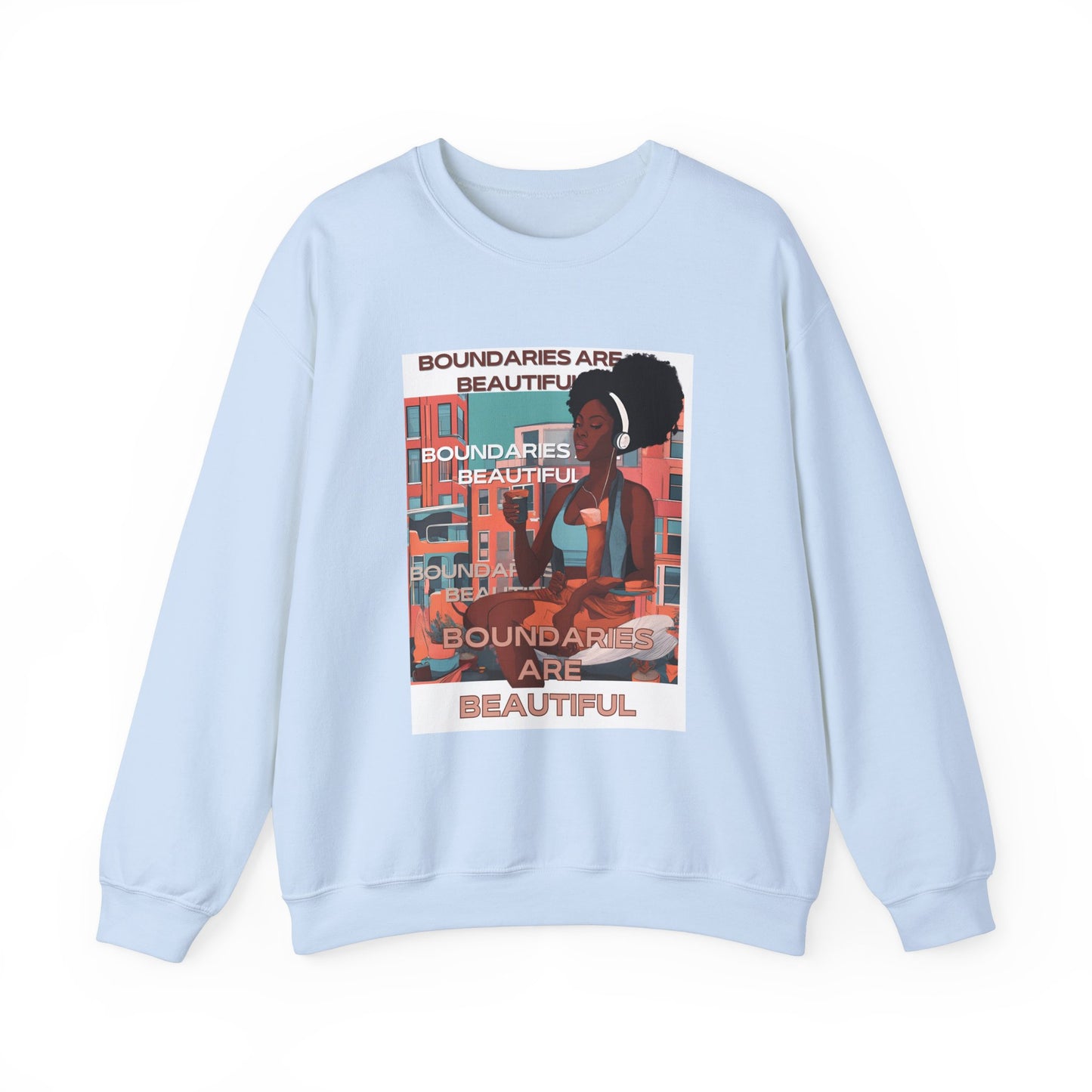 Boundaries Are Beautiful Unisex Crewneck Sweatshirt