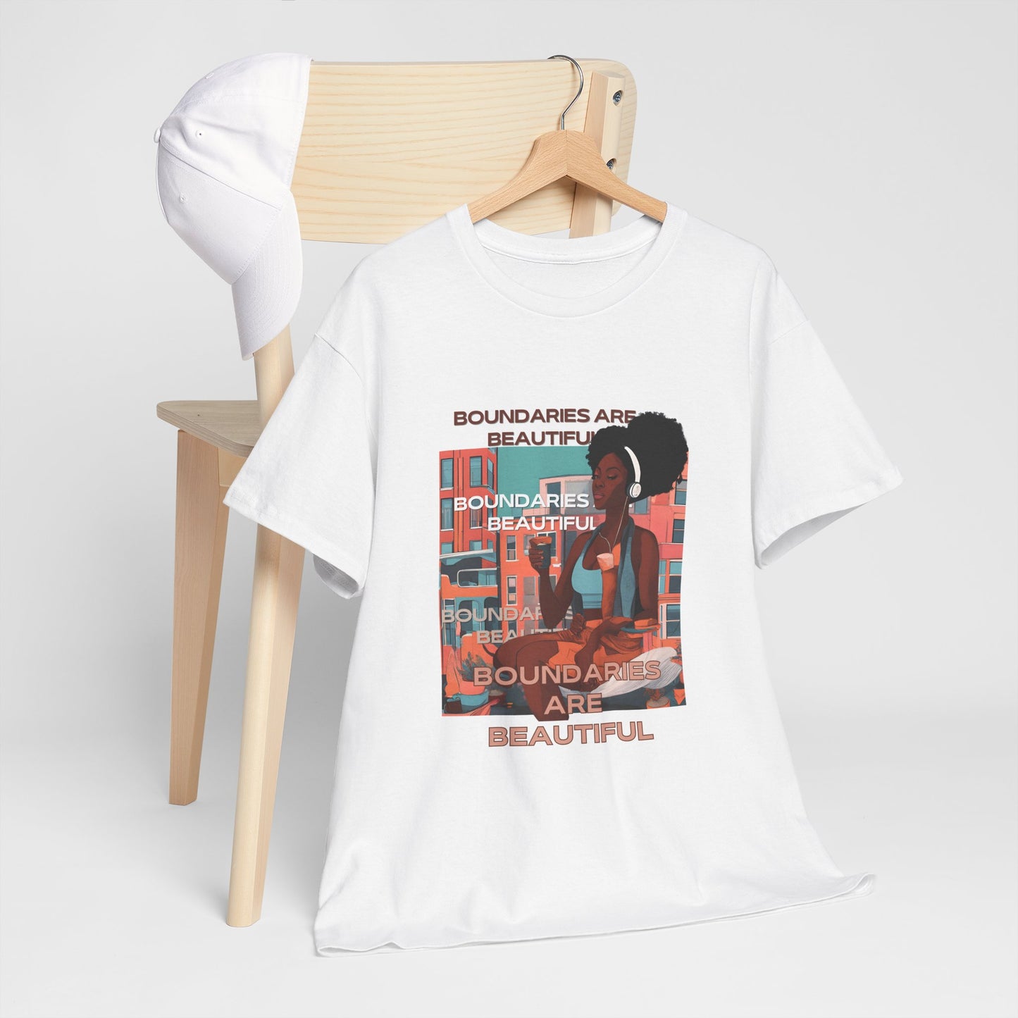 Boundaries are beautiful Unisex Heavy Cotton Tee